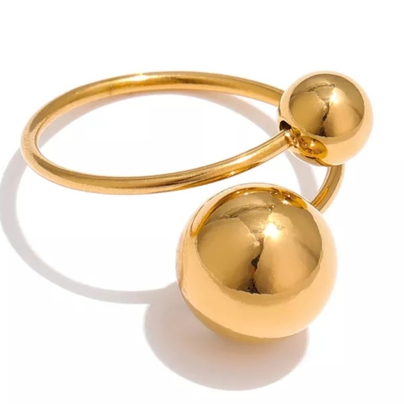 Stylish Ball Adjustable Ring - Picture 5 of 5